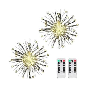 Imagem de Luzes De Fogo De Artifício LED De Cobre Para Exterior, 8 Modos, Contro