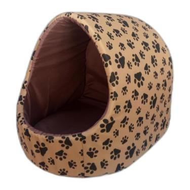 Imagem de Cama De Cachorro -Macia Aconchegante e Quente Para Inverno-Tamanhos M, G, GG(Marrom Pata,MEDIO)