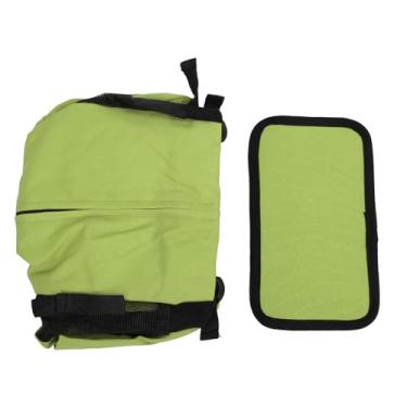 Imagem de Mochila para transportar animais de estimação SIWOTED frente traseira para viagens ao ar livre, caminhadas, ciclismo, gato, cachorro, suprimentos (Verde)