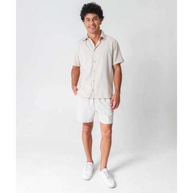 Imagem de Bermuda Masculina Bolsos MR Bege-86068, Bege, M