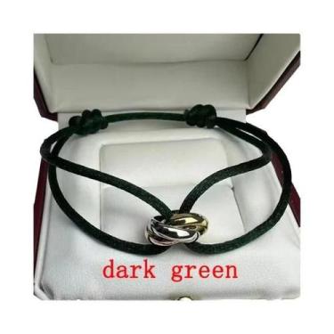 Imagem de Pulseira De Casal Em Prata S925 Tricolor, Joia De Luxo, Não Desbota, N
