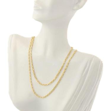 Imagem de Cordão De Ouro 18k Feminino Corrente Cadeado 1.7 70 Cm Colar - JOIE JO