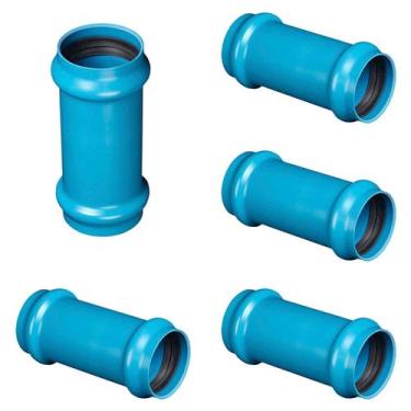 Imagem de Kit 5 und Luva 75mm de Correr para Irrigação com Vedação JIR PN80 100%