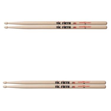 Imagem de Kit 2 Pares Baquetas Vic Firth 5B American Classic Cod1263