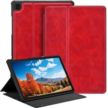 Imagem de Zinibri Capa para tablet Samsung Galaxy Tab A11 Plus/A11+/A9+ Plus 5G de 11 polegadas 2025/2023, capa protetora fina e leve, capa de TPU à prova de choque, suporte de vários ângulos, hibernar