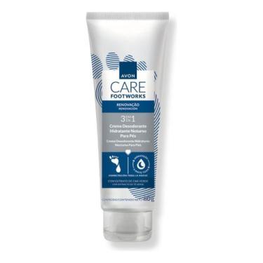 Imagem de Creme hidratante noturno para pés Avon Care Footworks 80 G