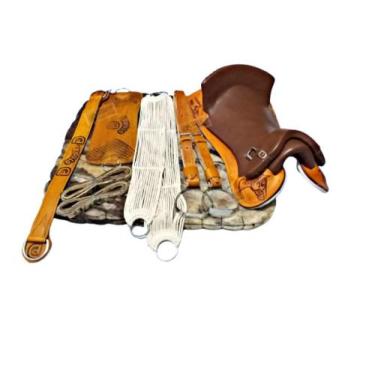 Imagem de Montaria KIT 10x PEÇAS  Sela bordada COM MANTA LÃ SOCADA - SELARIA SER