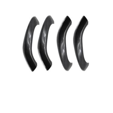 Imagem de Guarnição da tampa da maçaneta da porta compatível com BMW X1 X2 F48 F49 F39 2016 2017-2022 Interior atualizado da maçaneta da porta interna, substituição da guarnição da tampa(Carbon Fiber - 4pcs)