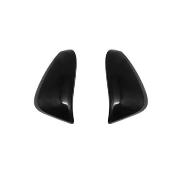 Imagem de Acessórios para retrovisor de carro, capa preta para espelho de porta, piano, guarnição compatível com Toyota Hilux/Revo/Fortuner/INNOVA 2015 2016 2018 2019 2020(Piano black)