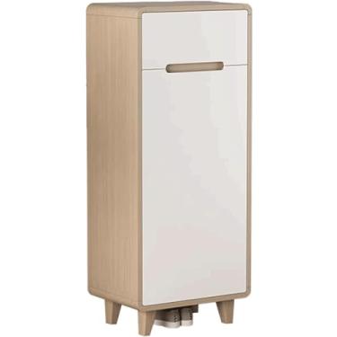 Imagem de 3FLQOOPP Sapateiras de madeira maciça, organizador de sapateiras multicamadas, armário de armazenamento com prateleiras ajustáveis, prateleira de sapatos com gaveta de armazenamento multifuncional (B