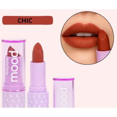 Imagem de Batom Mood Ultra Slick Cor 03 Ruby Rose HB 7001
