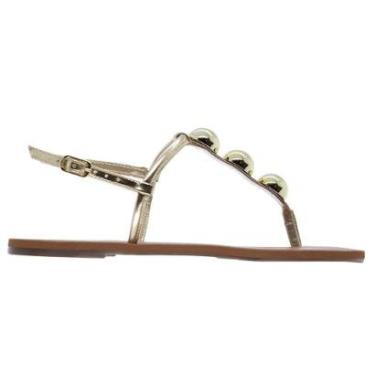 Imagem de Sandália Rasteira Feminina Anacapri C30014.0484 Dourada-Feminino