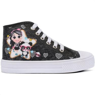 Imagem de Tênis Infantil Feminino Botinha Casual Lulu Menina Glitter - Botinho, 