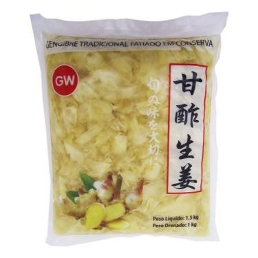 Imagem de Gengibre Gari Tradicional Fatiado Em Conserva 1kg - Gw