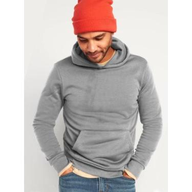 Imagem de Moletom Masculino Canguru Com Capuz Protege do Frio - Slim Fitness Fas