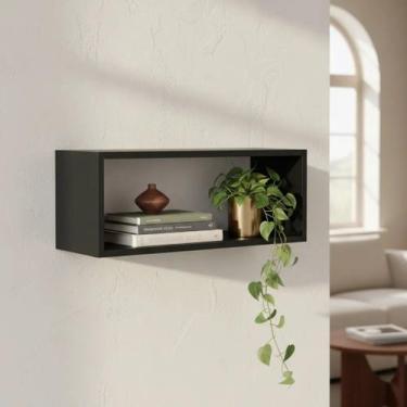 Imagem de Nicho Retangular 50x25 Preto 15cm de Profundidade Sala Banheiro Cozinh