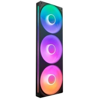 Imagem de Ventoinha NZXT Single-frame F Series, LED RGB Core, 360mm, 3x 120mm, Preto - RF-U36HF-B1-Unissex