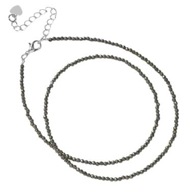 Imagem de tincolia Colar de contas de pedra natural, simples, multicolorido, perfeito como presente para melhores amigos, corrente de clavícula, diariamente/festa