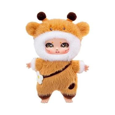 Imagem de Brinquedos De Pelúcia De Animais Coloridos E Fofos Com Rosto De Vinil,