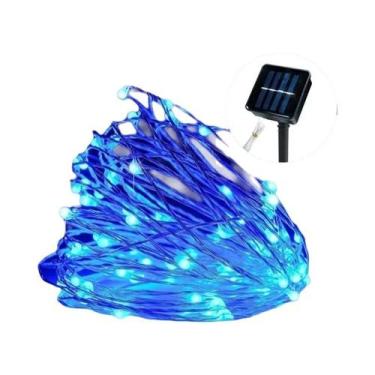 Imagem de Luz Solar De Cordão Para Exterior Com 300 LEDs, Guirlanda De Fadas Com