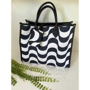 Imagem de MAXI Bolsa sacola unisex praia Copacabana ze carioca - NoBrand, Preto