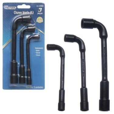 Imagem de Chave Biela L Com Furo 3 Peçass