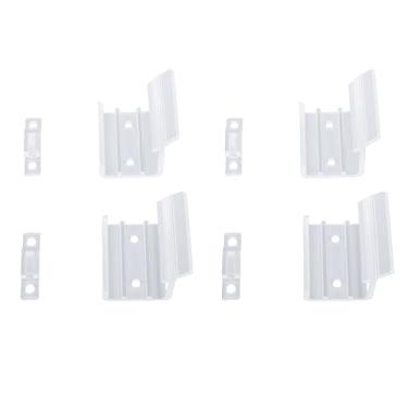 Imagem de Naroote 20 PCS Fechadura de Porta Com Espelho Deslizante Transparente Instalação Silenciosa para Motorhomes RV, Veículo de Acampamento