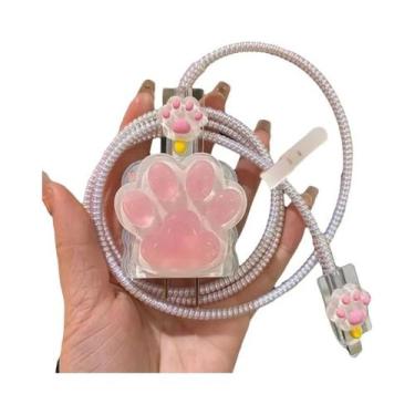 Imagem de Protetor De Carregador Para iPhone 15W 20W, Organizador De Cabos, Kit 