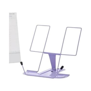 Imagem de Suporte De Leitura Portátil E Dobrável Em Metal, Estante Para Livros, 