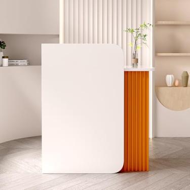 Imagem de Balcão de recepção com gaveta trancável - Solução de finalização de compra moderna para lojas de roupas, salões de beleza e ambientes de varejo