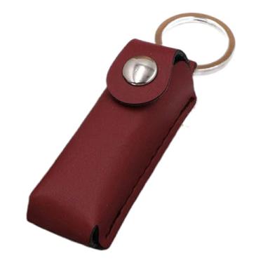 Imagem de Suporte para pen drive | Estojo de armazenamento USB de couro PU, de armazenamento antiperda para fotógrafos de mesa, leitor de cartão, gravador de voz de reserva, profissionais de TI e