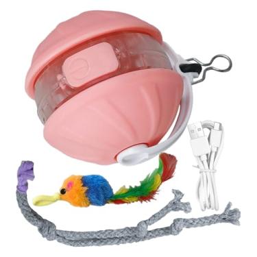 Imagem de Brinquedo para gatos rolantes – Atividades de exercício para animais de estimação | Bola inteligente para evitar obstáculos – para atividade pós-refeição e prevenção de tédio, estimulação mental