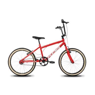 Imagem de Bicicleta infantil Aro 20 Masculina Freio V-Brake Modelo BMX Garfo Rigido,Vermelho Branco