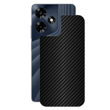 Imagem de Película para Infinix Hot 30 - Traseira de Fibra de Carbono Preta - Gshield