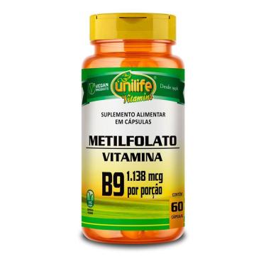 Imagem de Metilfolato Unilife 60 Cápsulas 350mg
