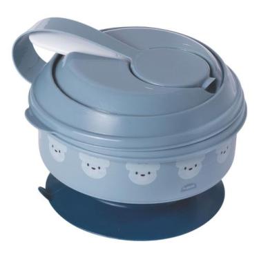 Imagem de Kit pote papinha sopa com amassador ventosa para bebe passeio introduç