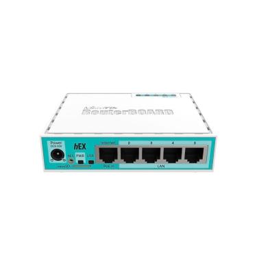 Imagem de Mikrotik hEX - PoE - 5 portas Gigabit - 1 porta USB - RB750GR3-Unissex