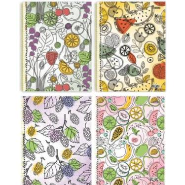 Imagem de Caderno Escolar Universitário Espiral 80 Folhas Fru Fru - São Domingos