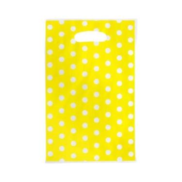 Imagem de Sacolas Plásticas De Bolinhas 20un. Lembrancinhas De Aniversário Infan