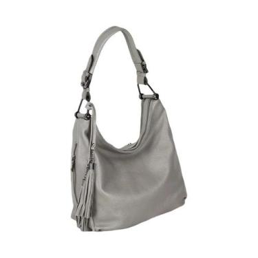 Imagem de Bolsa De Ombro Grande Em Couro Legítimo Vermelho Com Franjas Para Mulh