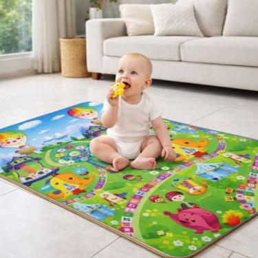 Imagem de Tapete Infantil Dobrável Térmico 1,80x1,17m Impermeável Antiderrapante