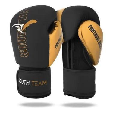 Imagem de Luva De Boxe Profissional Fantasy 2k25 South Team, Dourado, 14oz, PU