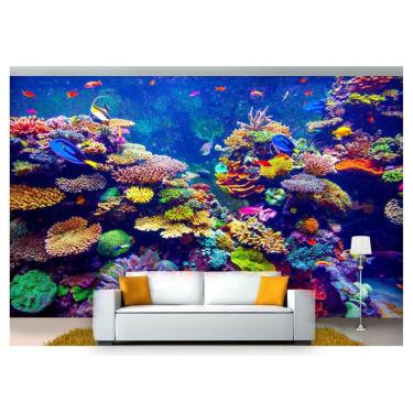 Imagem de Papel De Parede Animais Fundo Do Mar Coral 3D Anm217