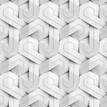 Imagem de Papel Parede 3D Lajota Letra P Adesivo Sala Quarto Lavatorio