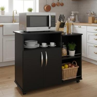 Imagem de Fruteira Armário em MDP com Rodinhas  Organização e Praticidade no Dia