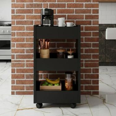 Imagem de Carrinho Organizador com Rodas Giratórias  Funcional, Moderno e Fácil 