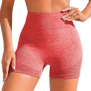 Imagem de Short Bermuda Legging Feminino Levanta Poliamida Confortável Sem Costura Esportivo-Feminino