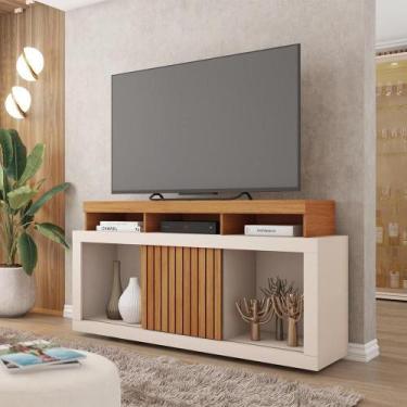 Imagem de Bancada Rack Para Tv Até 55 Polegadas Marrom Frost Caemmun - CAEMMUN M