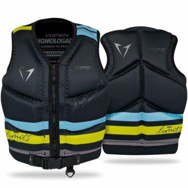 Imagem de Colete Salva vidas Neoprene Homologado Maximus Limits, Azul, Amarelo, 
