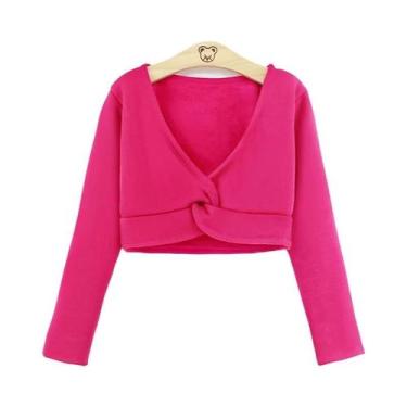 Imagem de Leotardo De Dança De Manga Longa Para Meninas, Top Pullover Para Práti